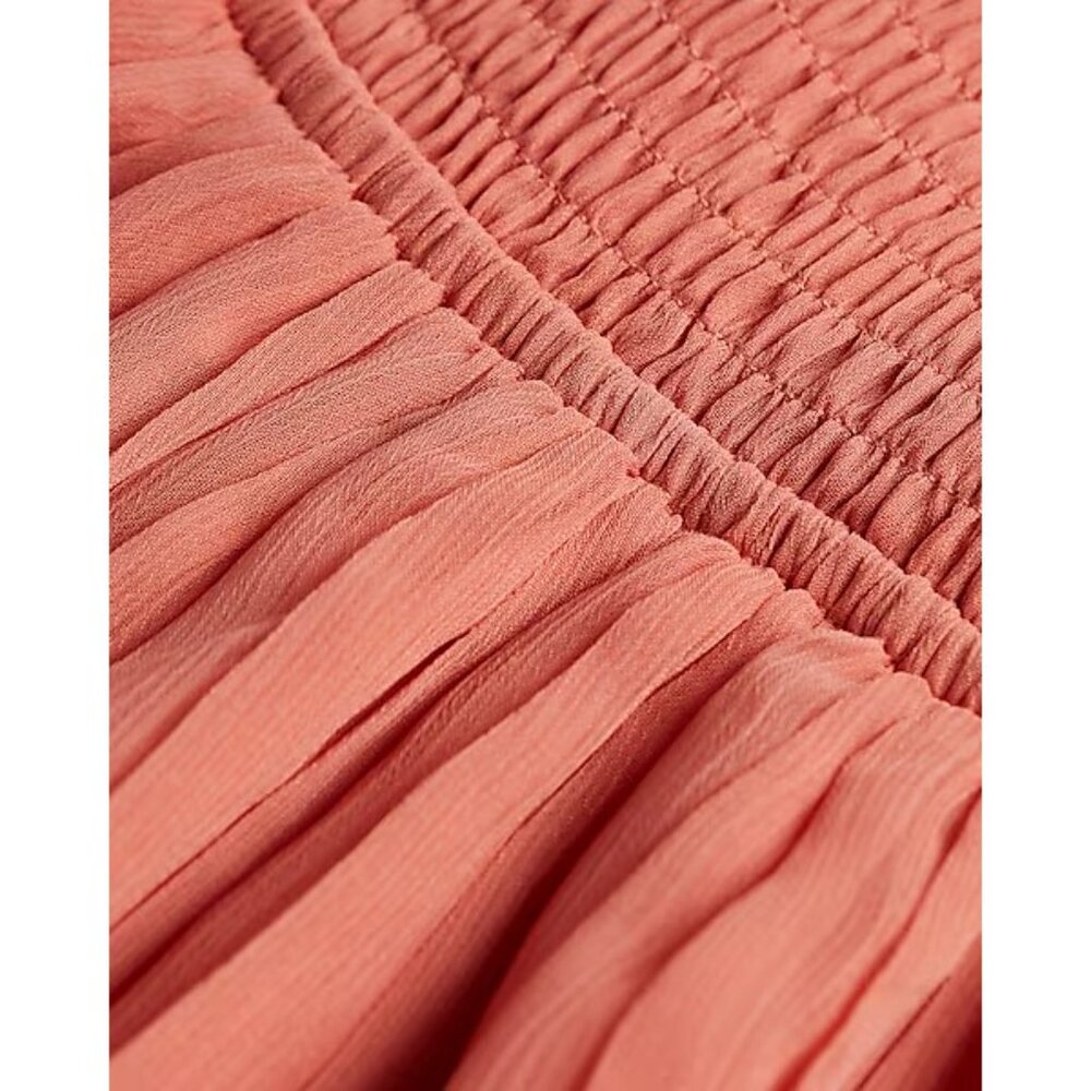 Express Pleated Button Front Romper Xs - image 5